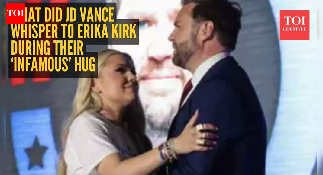 Erika Kirk reveals what JD Vance whispered to her during their ‘infamous’ hug