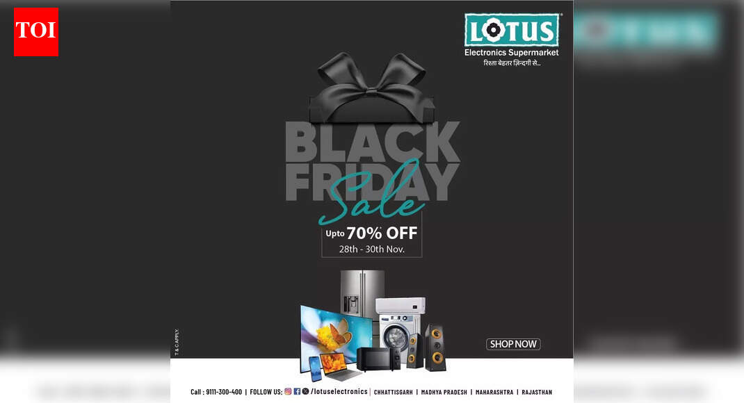 Lotus Electronics announces Black Friday sale: Avail up to 70% discount on smart TVs, smartphones, kitchen appliances and more