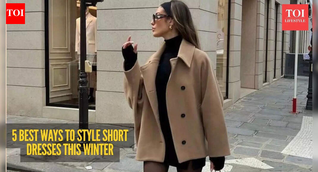 5 genius ways to layer your short dresses for winter 2025