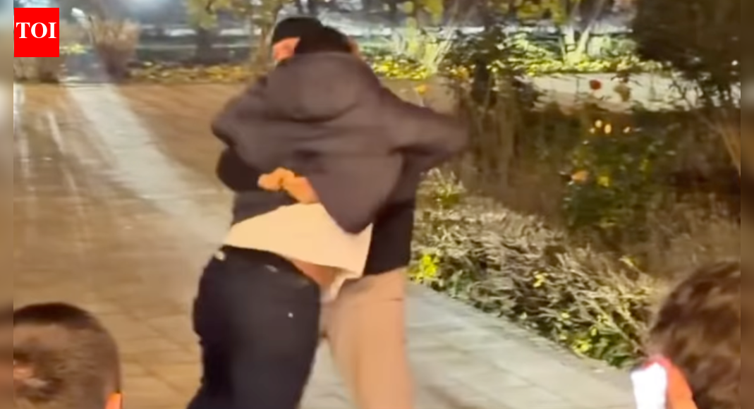 Jon Jones taken down by Khamzat Chimaev in lighthearted Chechnya training session