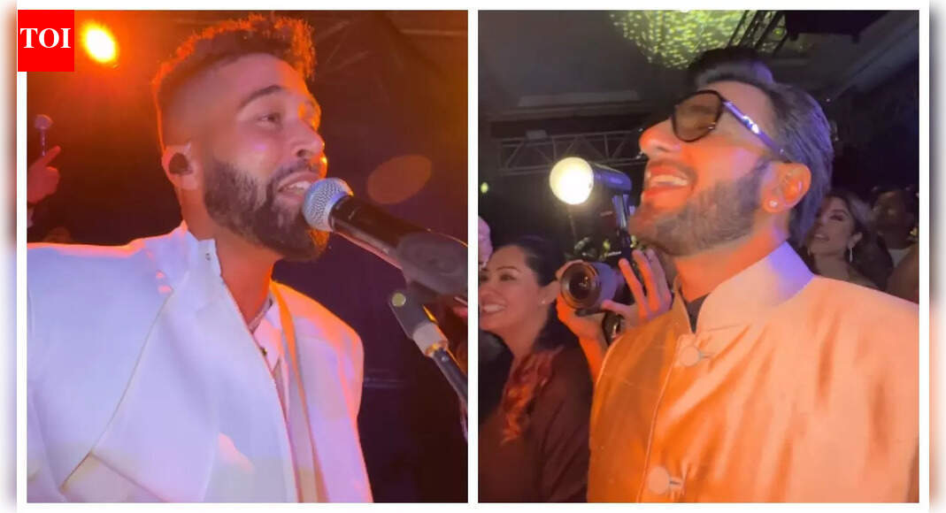 Orry shares video of AP Dhillon and Ranveer Singh's epic duet; Jokes with Deepika Padukone: 'Come get your man'