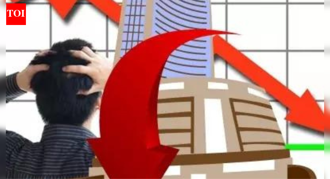 Sensex falls for third day, closes at 84,587