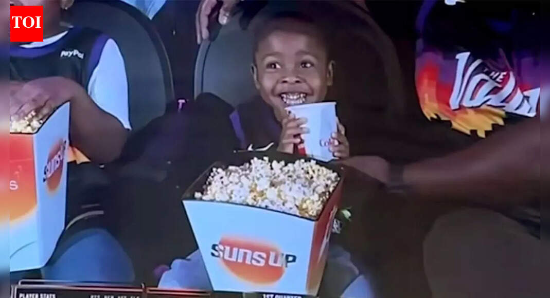Who is the ‘Popcorn Kid’? Toddler’s shy Jumbotron stare turns him into Suns’ newest fan favorite