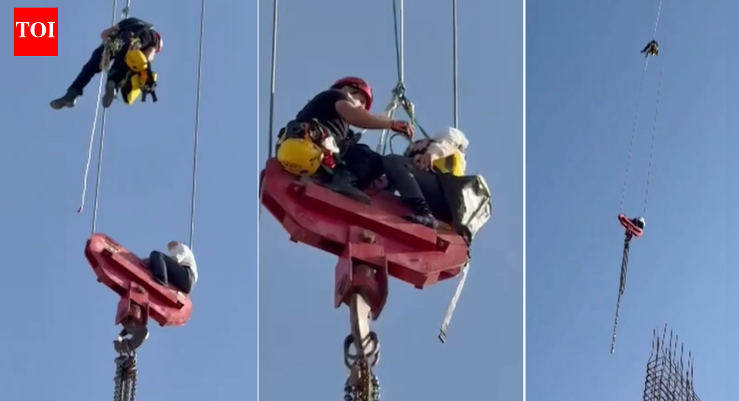 <div>Watch: Israeli teenager hangs on crane for 8 hours; claims he climbed to 'see the view'</div>