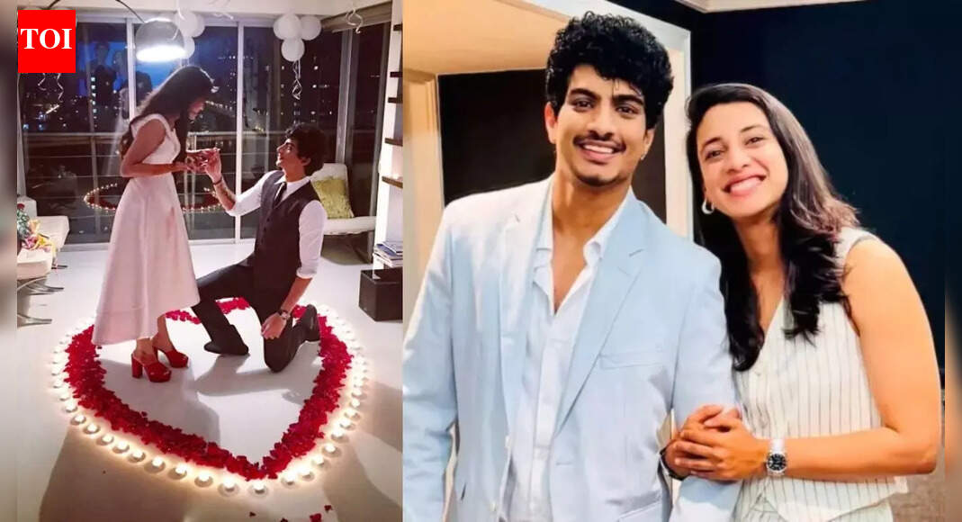 <div>Palash's old PIC proposing his ex gf goes viral wedding postponed with Smriti</div>