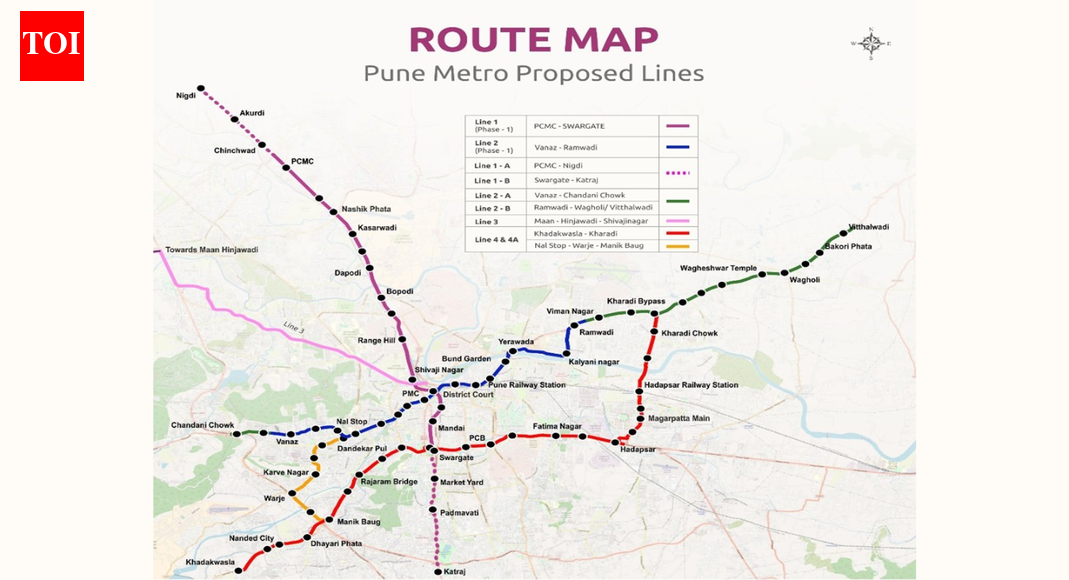 Pune mobility push: Cabinet clears Metro Phase-2 expansion as Line 4 and 4A approved; 31.6-km corridors to boost citywide connectivity
