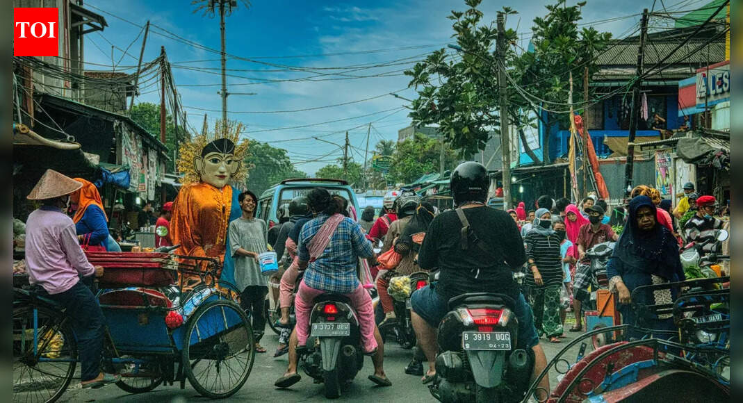 Aerial view of one of the world's most populous cities in Asia
