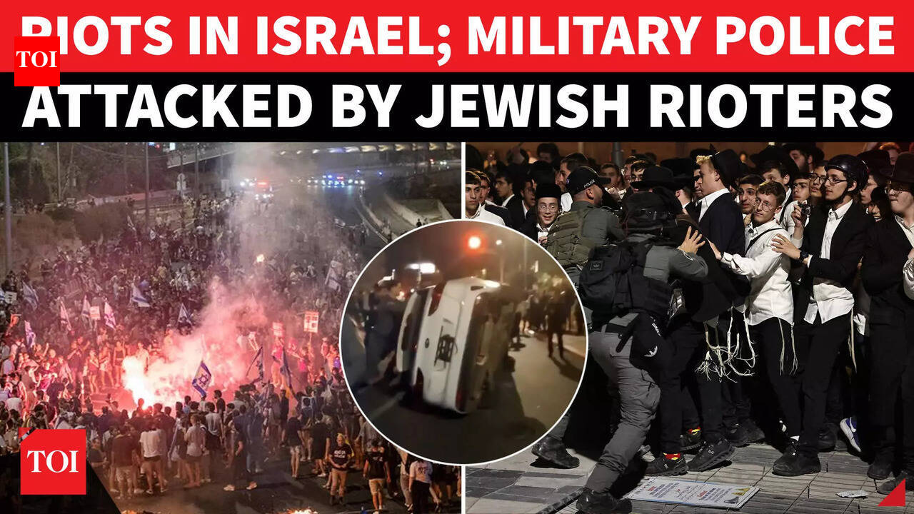 'Won't Join IDF': Ultra-orthodox Jews Bring Tel Aviv To Halt; Faceoff With Police Shakes Israel