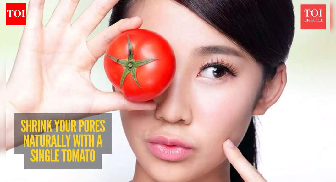 Here’s how you can shrink your pores naturally this winter with a single tomato