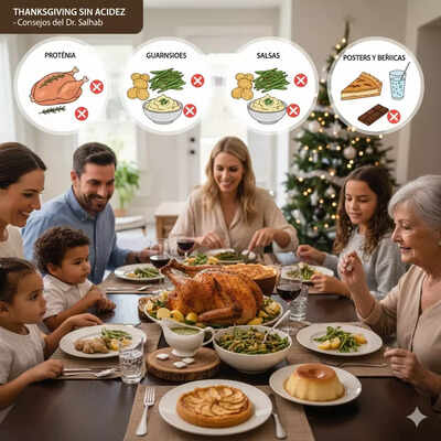 Thanksgiving 2025: Cambios simples en la comida para prevenir la acidez esta temporada de fiestas