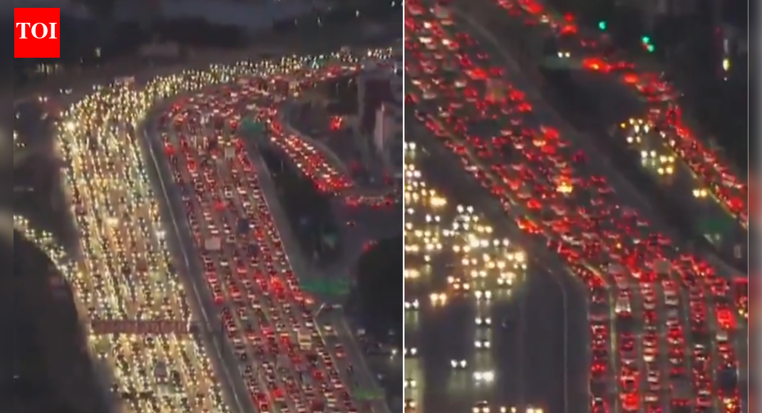 It's Thanksgiving! Los Angeles freeways get buried in traffic — video goes viral