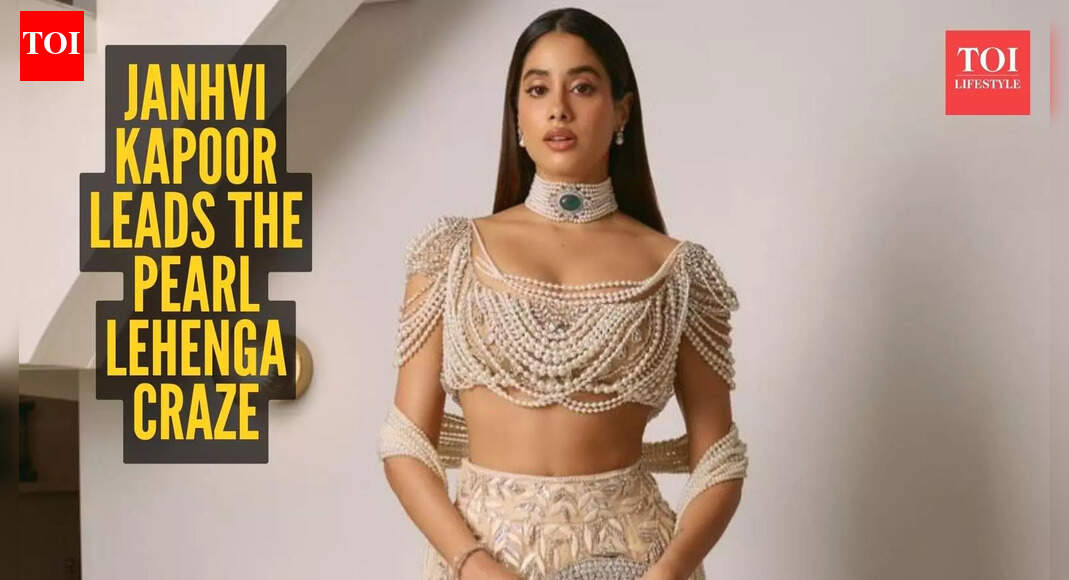 Janhvi Kapoor’s latest look is proof pearl lehengas are the hottest trend
