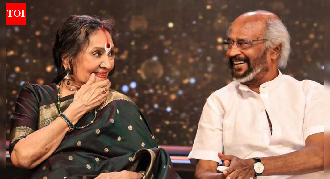 Rajinikanth honors Vyjayanthimala; the superstar actor celebrates teachers’ role in the latest event