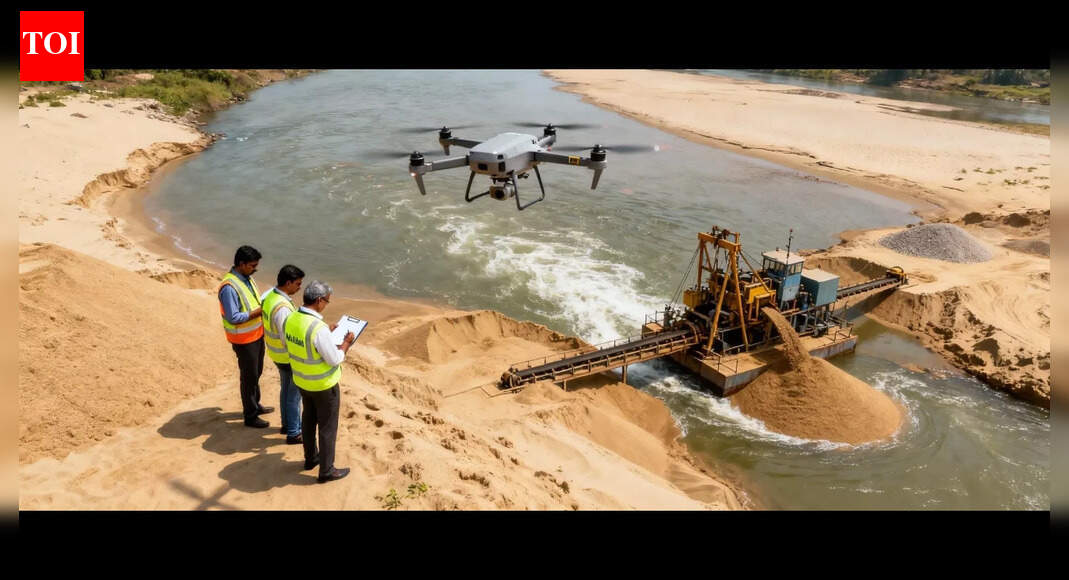 Cuttack administration imposes Rs 12 crore penalty for illegal sand mining after drone survey
