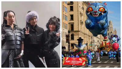 EJAE, Audrey Nuna and REI AMI aka HUNTR/X bring 'KPop Demon Hunters' to the 2025 Macy’s Thanksgiving Day parade with electrifying ‘Golden’ performance - WATCH