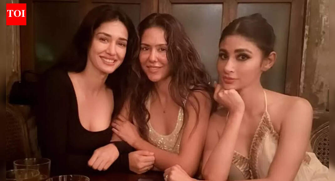 Mouni Roy, Disha Patani, and Sonam Bajwa go on glamorous ‘girls only’ date night: PICS