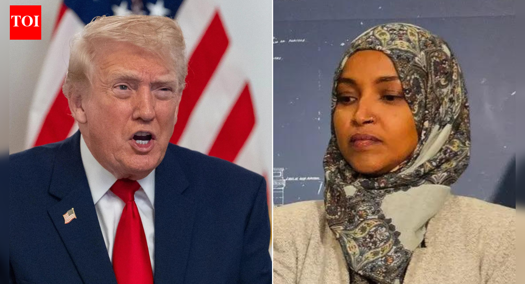 <div>'Swaddling hijab, married brother': Donald Trump attacks Congresswoman Ilhan Omar; remarks amid crackdown on immigration</div>