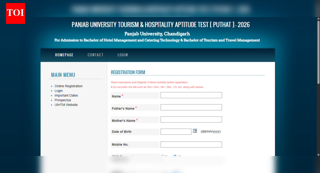 Panjab University opens registration window for PUTHAT 2026: Check direct link to apply and other key details here