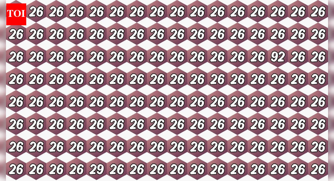 Optical illusion challenge: Spot 92 and 29 among 26s in just 8 seconds