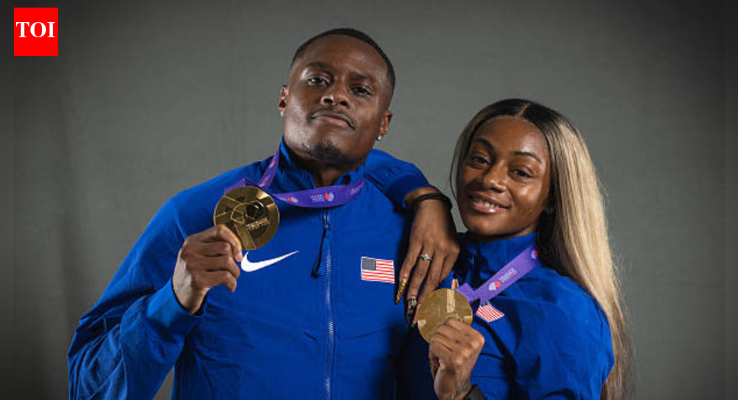 Track and field couple Sha’Carri Richardson and Christian Coleman trade drills for dancing as coach grants special day off for Thanksgiving