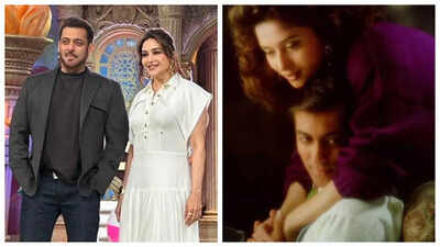 Salman Khan and Madhuri Dixit reunite on Bigg Boss sets; Fans say 'Prem and Nisha after 31 years'