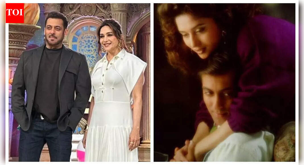 Salman Khan and Madhuri Dixit reunite on Bigg Boss sets; Fans say 'Prem and Nisha after 31 years'