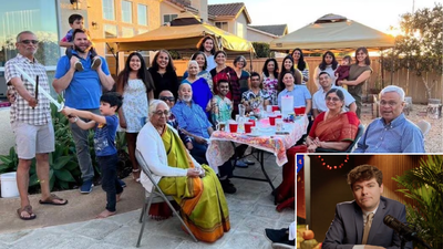 'Two white people and 24 Indians...': Nick Fuentes mocks JD Vance's 2024 Thanksgiving dinner photo with Hindu wife Usha's family