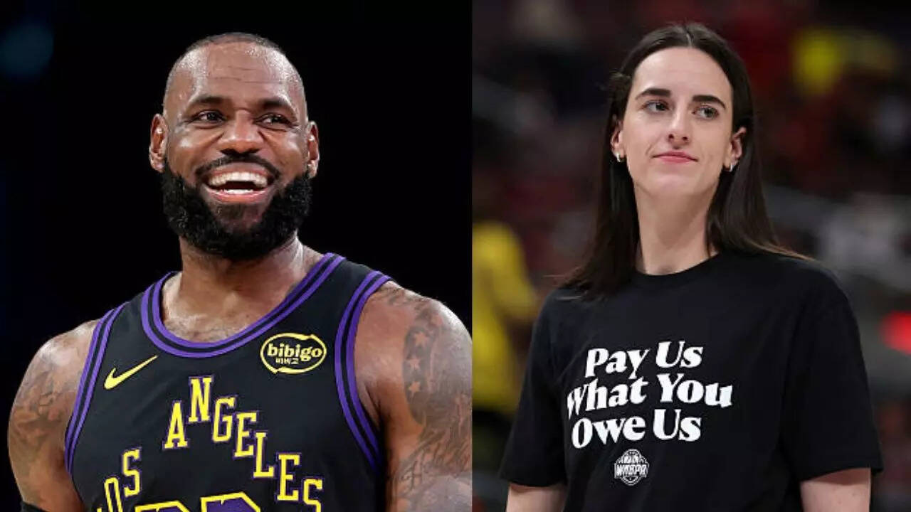 Caitlin Clark drops one-word message for LeBron James on Thanksgiving | NBA  News - The Times of India