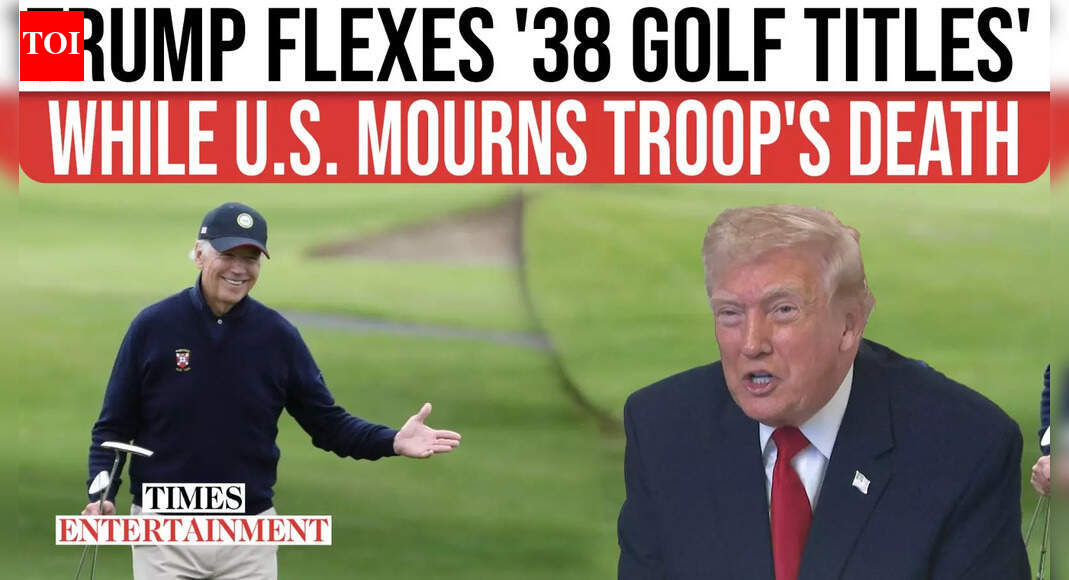 Trump Sparks Outrage After Celebrating ‘38 Golf Championships’ After Nationwide Guard’s Loss of life