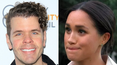 Perez Hilton reacts as Meghan Markle is accused of keeping $1,700 green gown from a photoshoot without asking