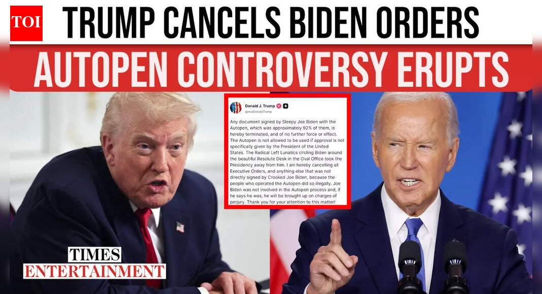 Donald Trump Declares Biden’s Autopen Orders “Terminated,” Sparks Large Authorized and Political Firestorm