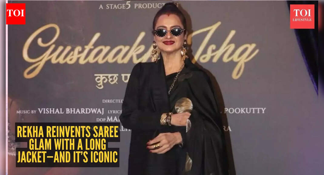 Gen-Z who? Rekha just served the most stylish saree look of 2025