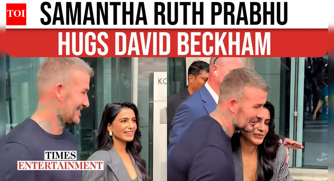 Samantha Ruth Prabhu Meets David Beckham In Mumbai!