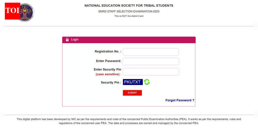 EMRS Tier-I exam city 2025 out at nests.tribal.gov.in; check direct link here