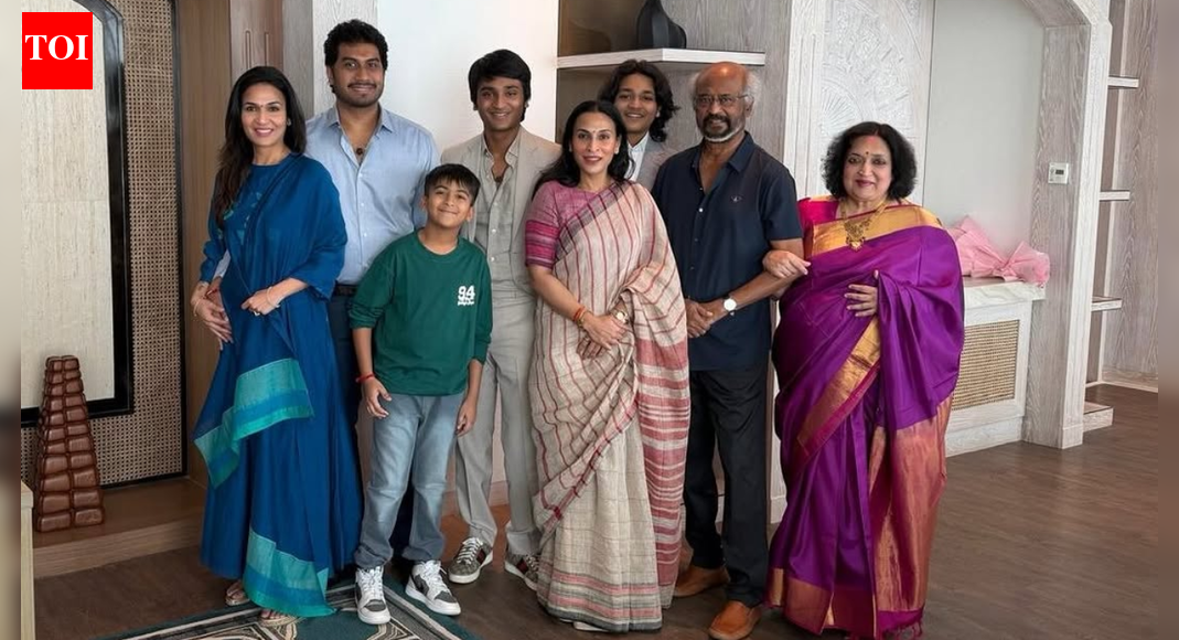 Rajinikanth poses with family in beautiful 'together' moment as superstar is honoured at IFFI 2025; younger daughter Soundarya shares PIC