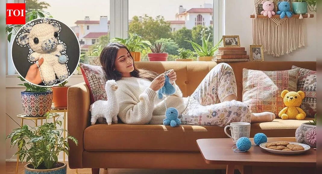 From knitting to tufting: NCR slows down with grandmacore hobbies