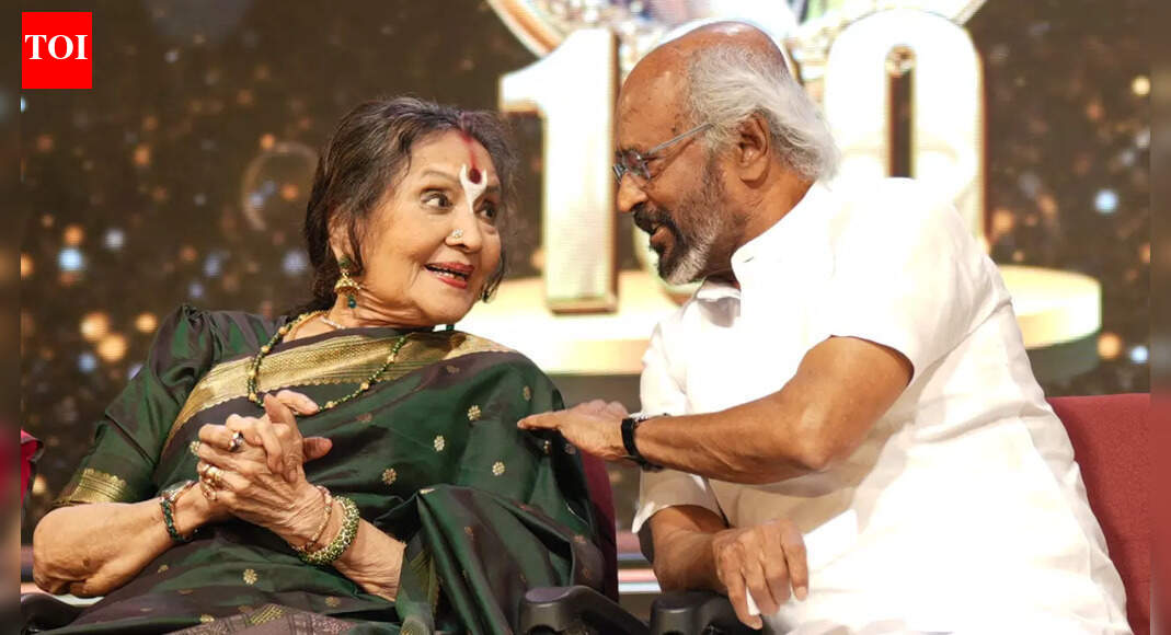 Rajinikanth & Vyjayanthimala enliven this celebratory event for Mrs YGP at Bharat Kalachar in Chennai