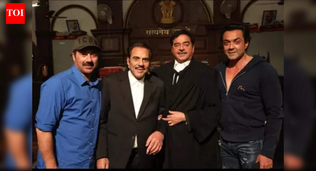 Shatrughan Sinha visits late friend Dharmendra’s residence, offers condolences to Sunny Deol and Bobby Deol and says, ‘He will live forever’ | – The Times of India