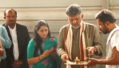 Seeking divine intervention? DK Shivakumar visits temple after Siddaramaiah 'truce'; feels 'sense of glory'