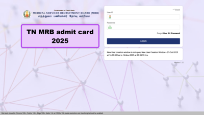 TN MRB admit card 2025 released for 1,429 Health Inspector vacancies: Check direct link and how to download hall ticket here