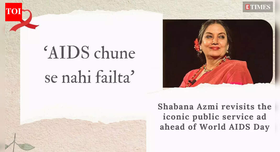 ‘AIDS chune se nahi failta’: Shabana Azmi revisits the iconic public service ad ahead of World AIDS Awareness Day