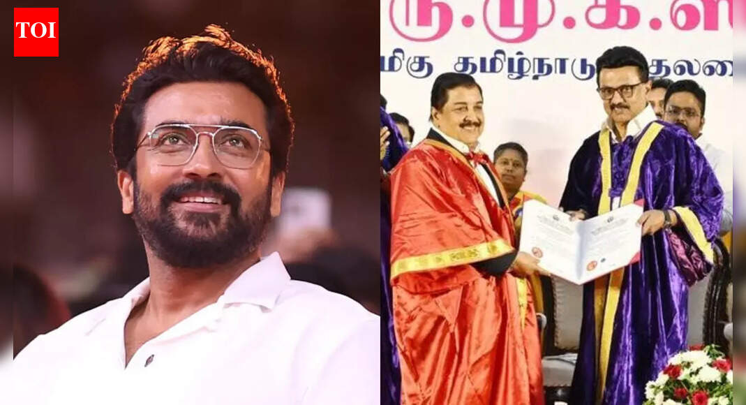 Sivakumar receives honorary doctorate; Suriya hails father’s life as a master class, Family thanks TN government and CM Stalin