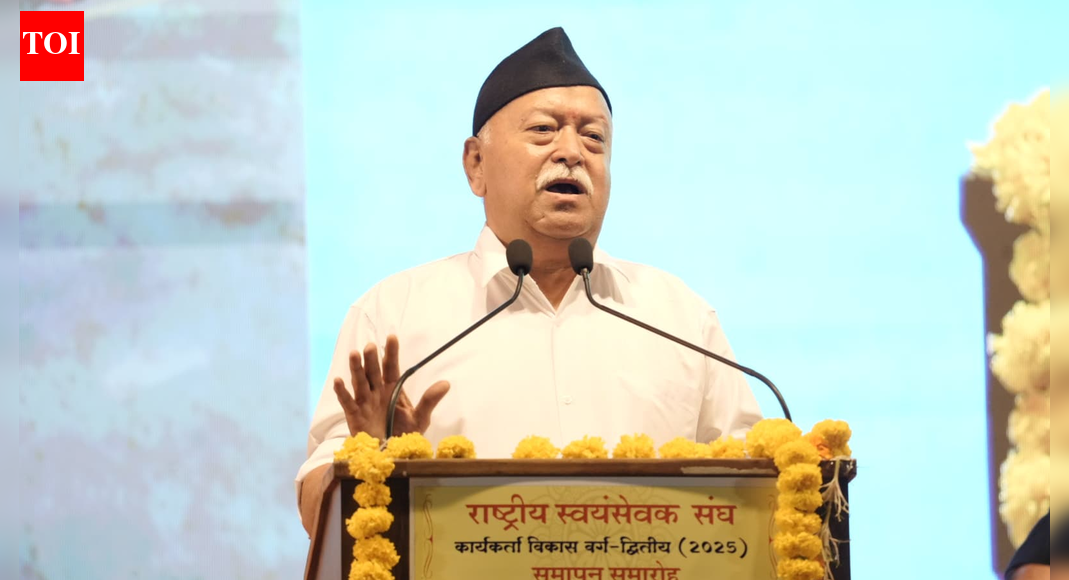 <div>'Some Bharatiya people don't know our own languages,' says RSS chief; calls for introspection</div>
