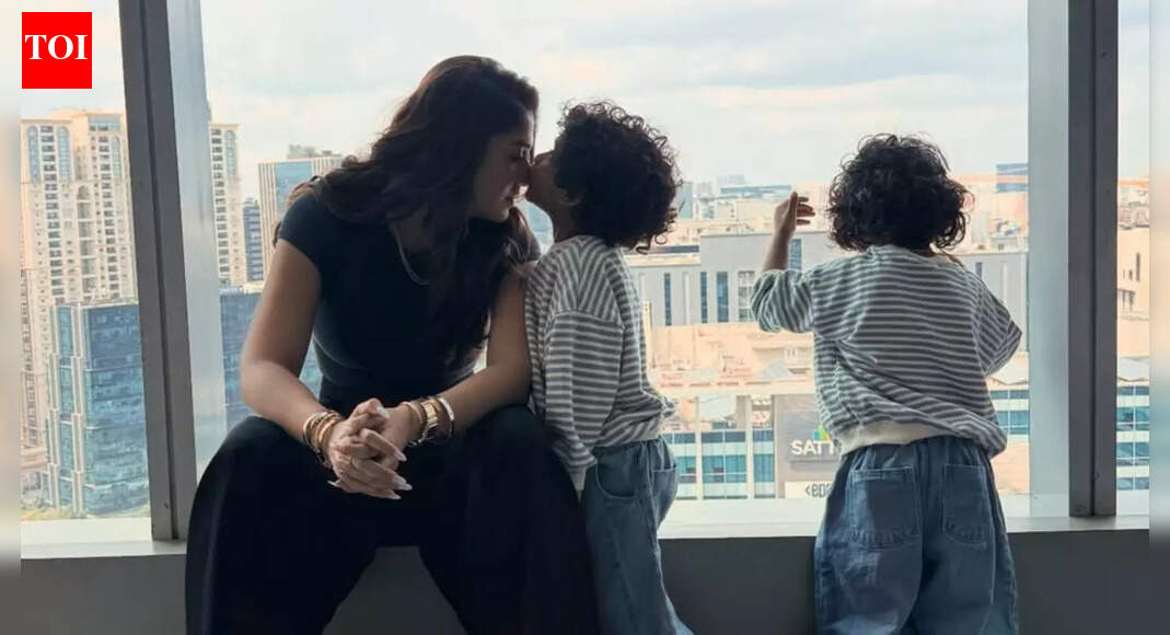 Nayanthara’s emotional birthday: Twin sons’ handmade card goes viral, and fans adore her motherly side.