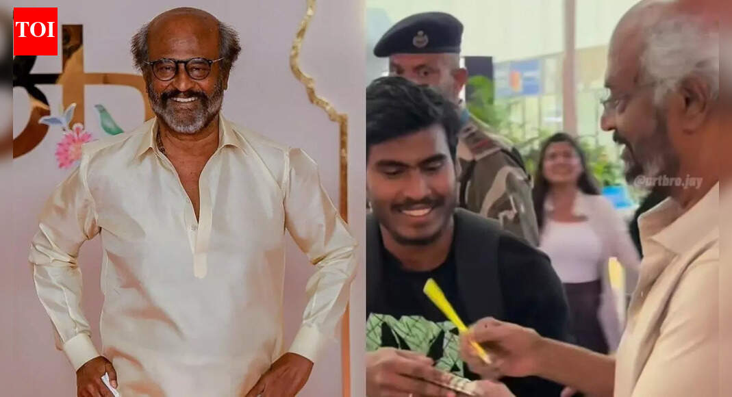 Rajinikanth fan shares emotional airport encounter with the superstar; Moment goes viral on social media- WATCH