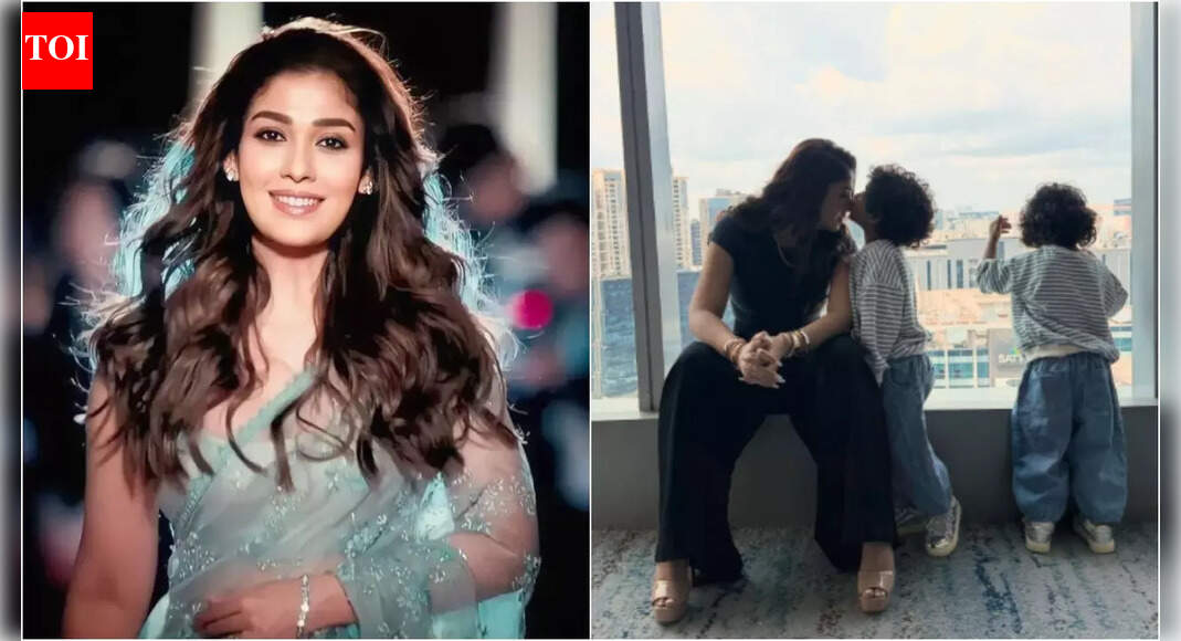 Nayanthara receives birthday card made by her twin sons