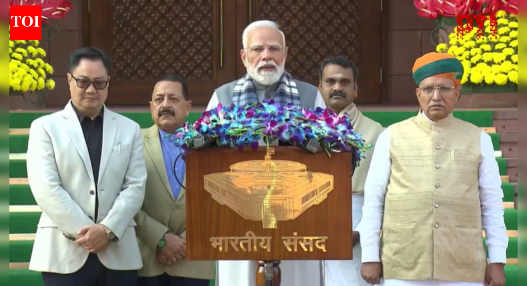 Parliament Winter Session Live Updates: Parliament Winter Session begins; PM Modi says 'ready to give oppn tips' over electoral wins