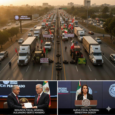 Semana agitada en México: bloqueos y cambio en la Fiscalía