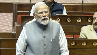 Winter Session: PM Modi welcomes Vice-President CP Radhakrishnan as Parliament opens — Watch