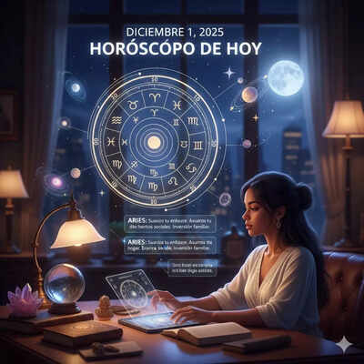 Horóscopo diario: Predicciones astrológicas para hoy, 1 de diciembre de 2025